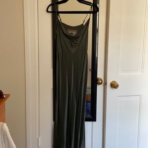 Anthropologie Elyse Bias Slip midi dress